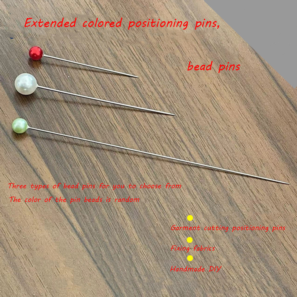 Head Pin Assorted - 5pcs Assorted Length Sewing Pins Colorful