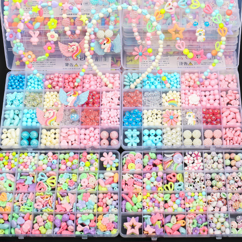 Jewelry Making Kit For Kids - Children's Handmade Beaded Girls Wear Beads