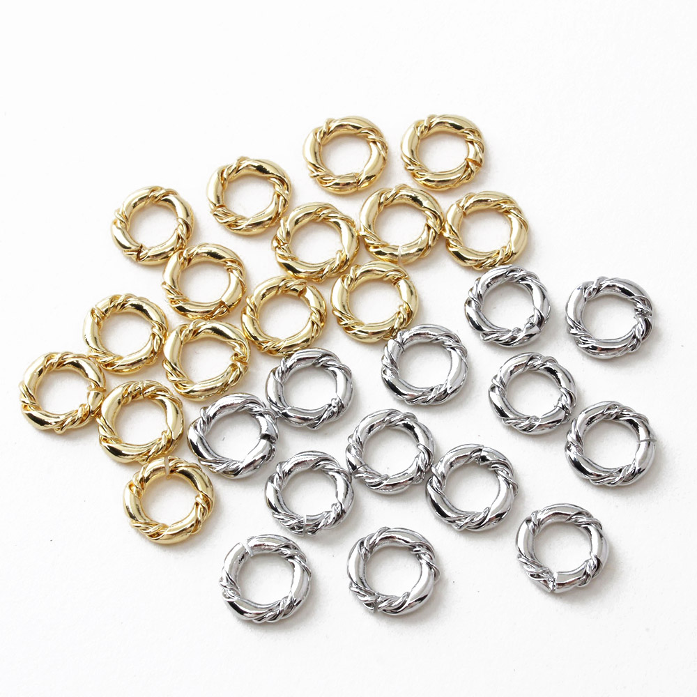Jewelry Making Ring Tool - 10PCS 18K Gold Plated 8mm open