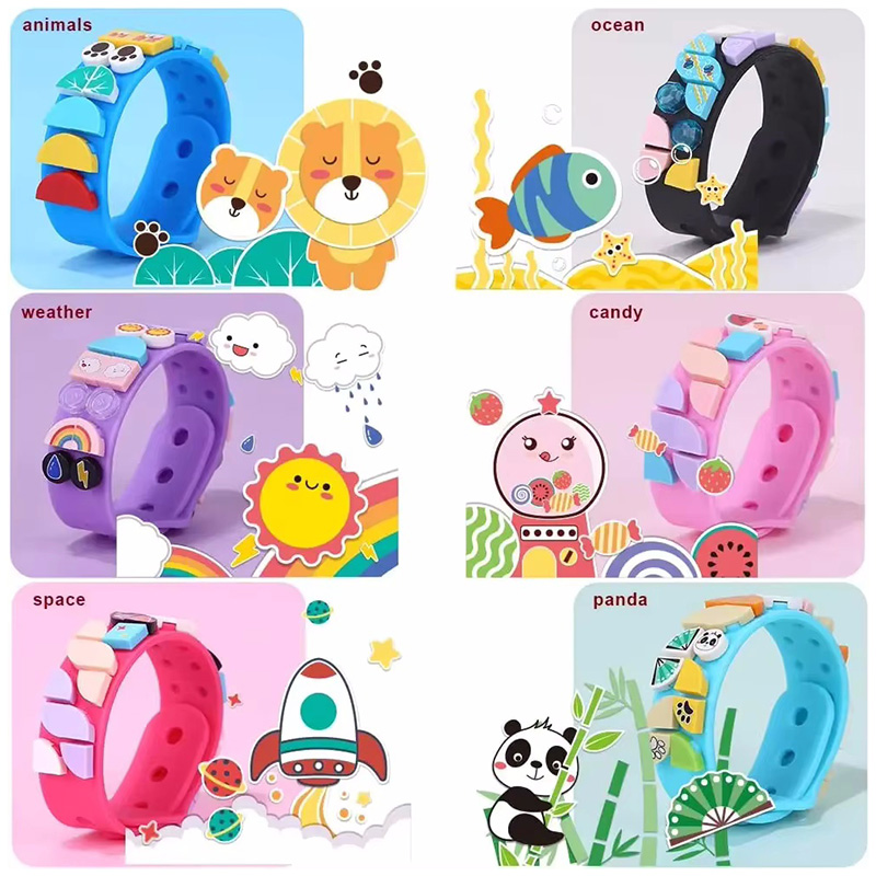 Jewelry Making Kit For Kids - 6Pcs/set Kids Building Blocks Dots Bracelets