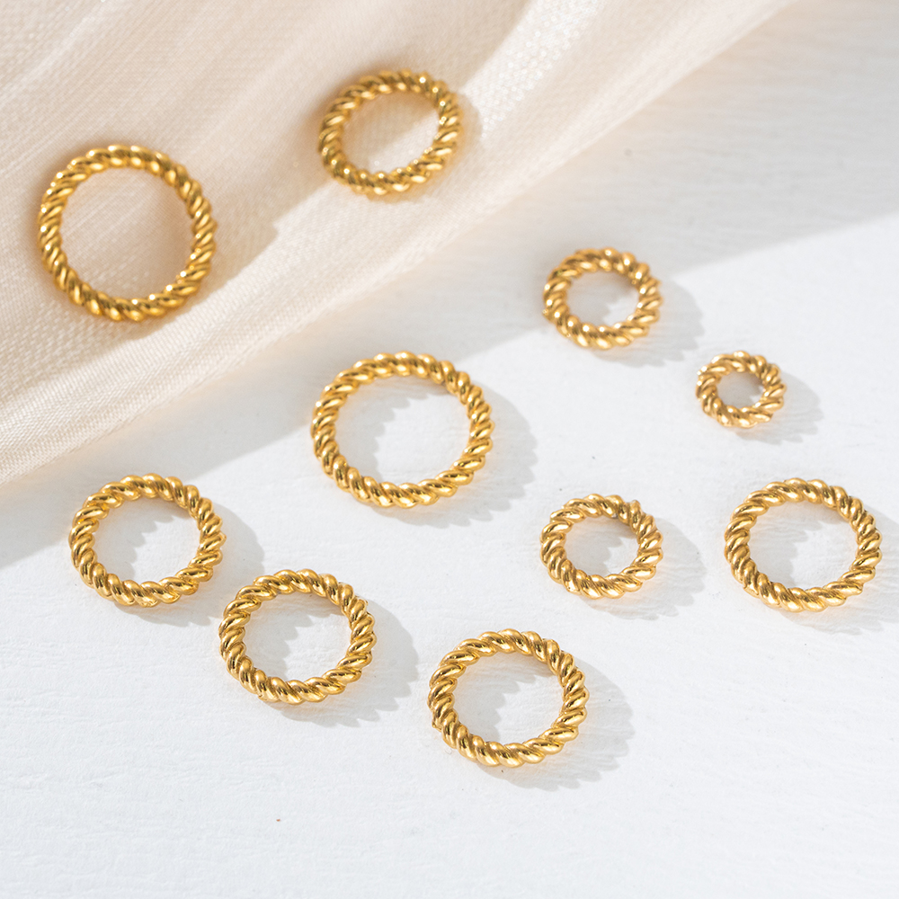 20Pcs Stainless Steel Round Tw - Jewelry Making Ring Tool ulasan dan harga