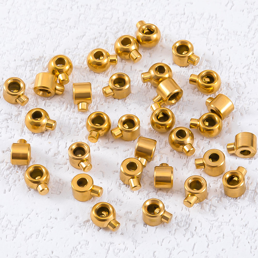 10pcs 20pcs Gold Plated Stainl - Jewelry Making Yarn ulasan dan harga