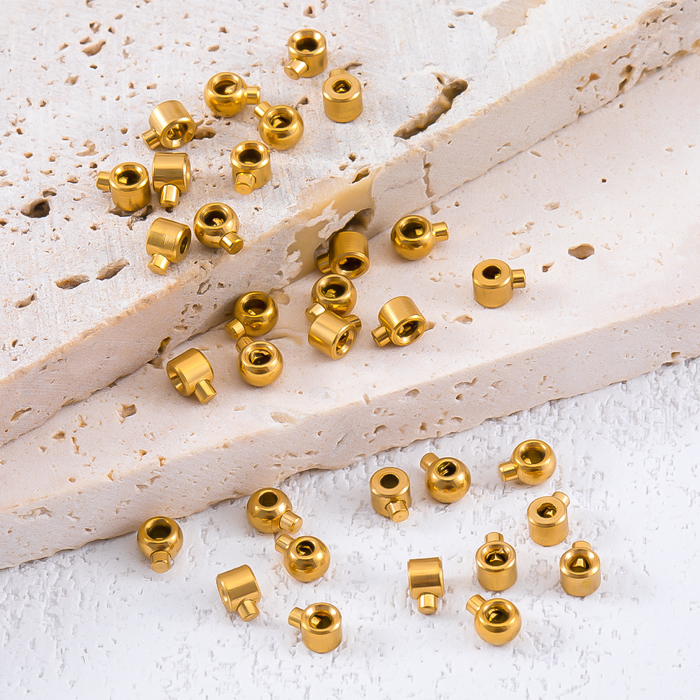 10pcs 20pcs Gold Plated Stainl - Jewelry Making Yarn ulasan dan harga