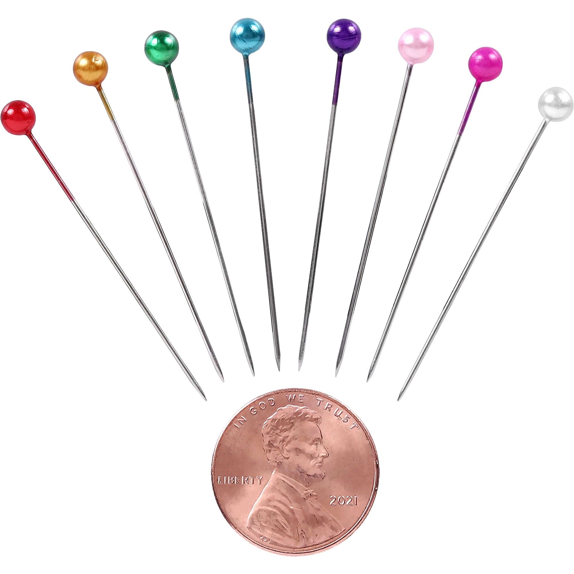 Size 24 Long Pearlized Head St - Head Pin Assorted ulasan dan harga