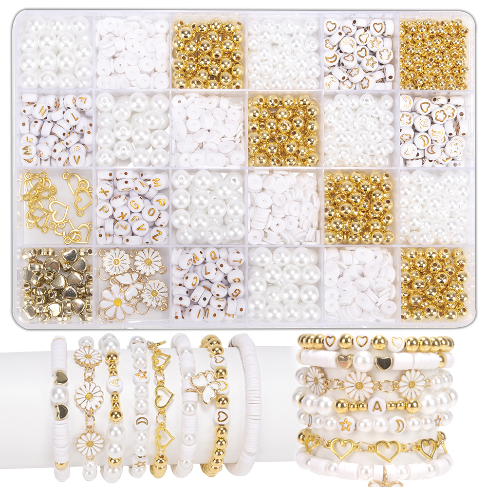 DIY Clay Beads Bracelet Making - Jewelry Making Kit For Kids ulasan dan harga