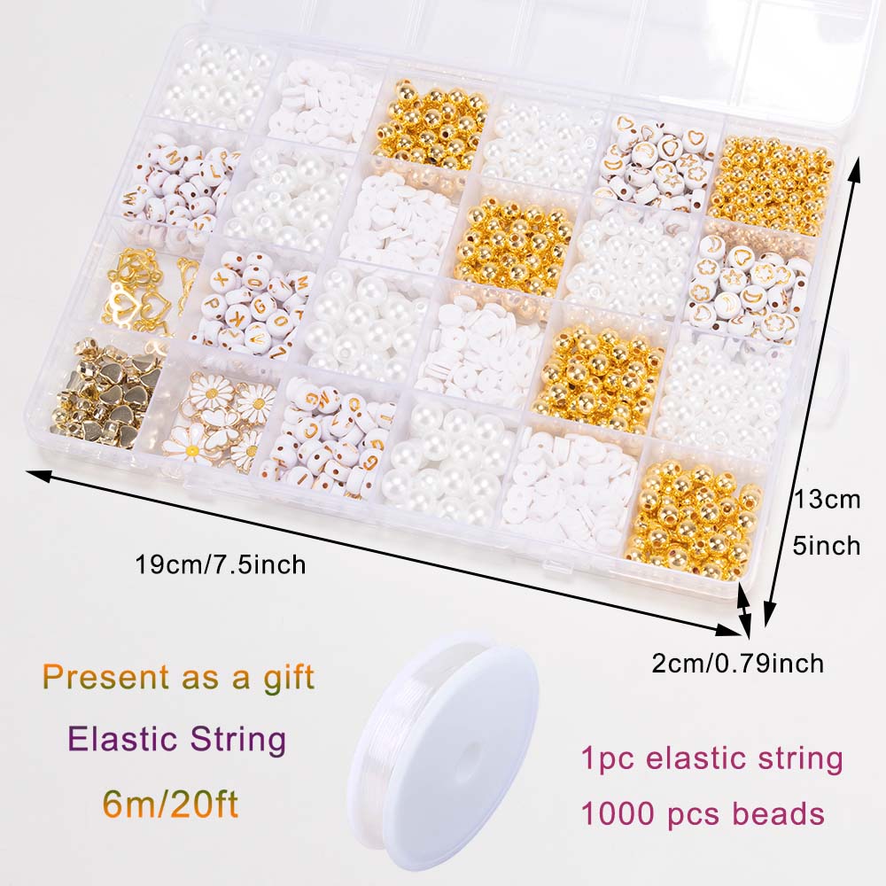 DIY Clay Beads Bracelet Making - Jewelry Making Kit For Kids ulasan dan harga