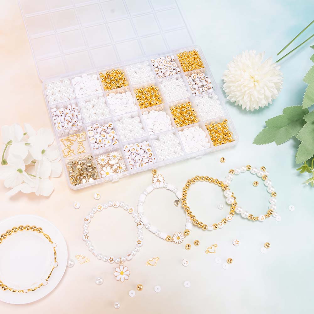 DIY Clay Beads Bracelet Making - Jewelry Making Kit For Kids ulasan dan harga