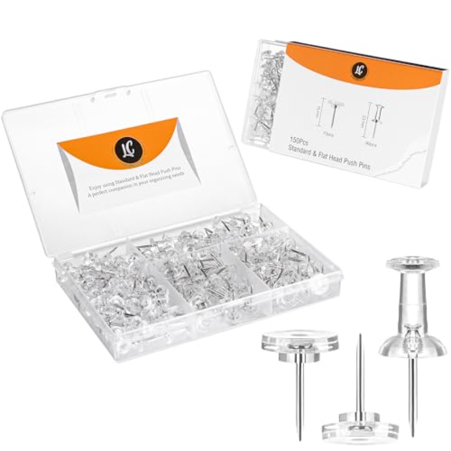 150 Pack Assorted Clear Push P - Head Pin Assorted ulasan dan harga