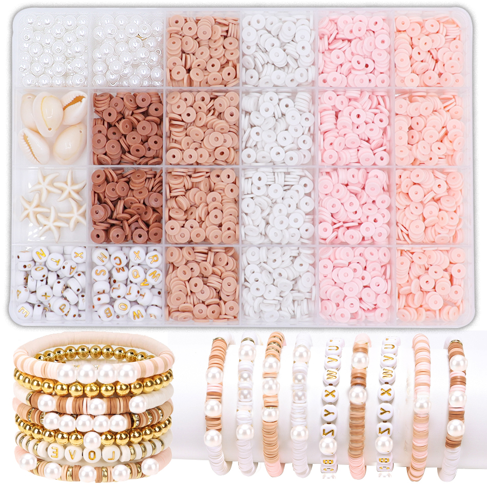 DIY Clay Beads Bracelet Making - Jewelry Making Kit For Kids ulasan dan harga