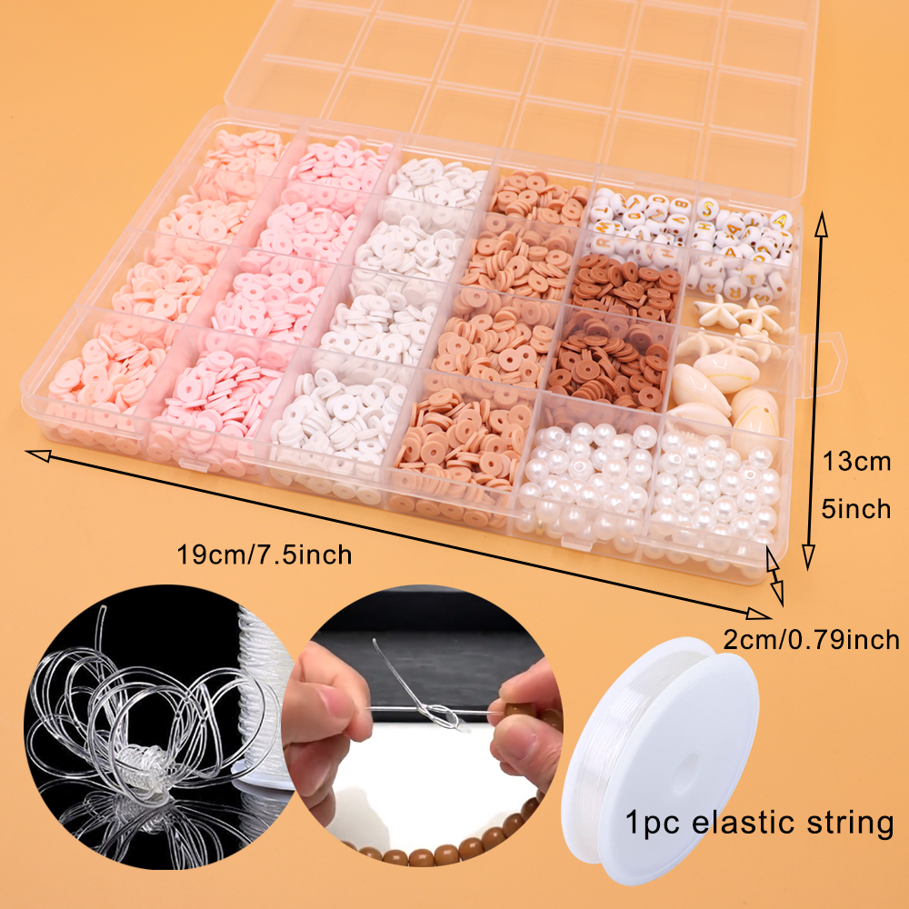 DIY Clay Beads Bracelet Making - Jewelry Making Kit For Kids ulasan dan harga