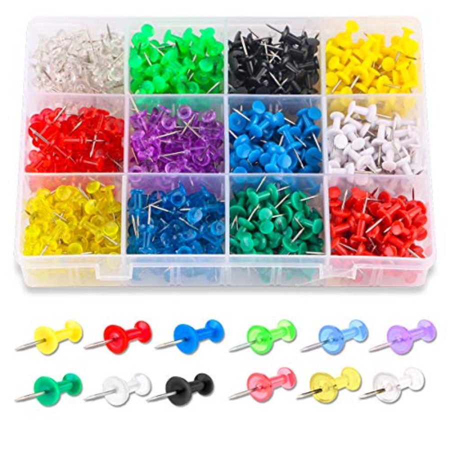 Push Pins Color Thumb Tacks 60 - Head Pin Assorted ulasan dan harga
