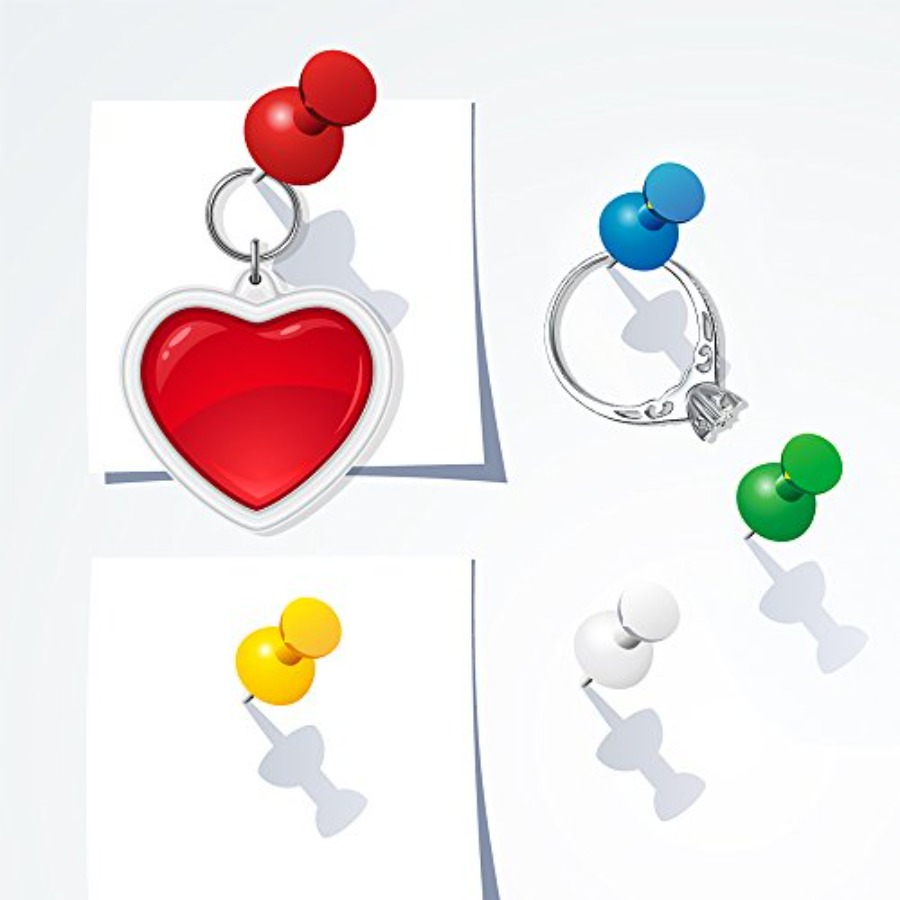 Push Pins Color Thumb Tacks 60 - Head Pin Assorted ulasan dan harga