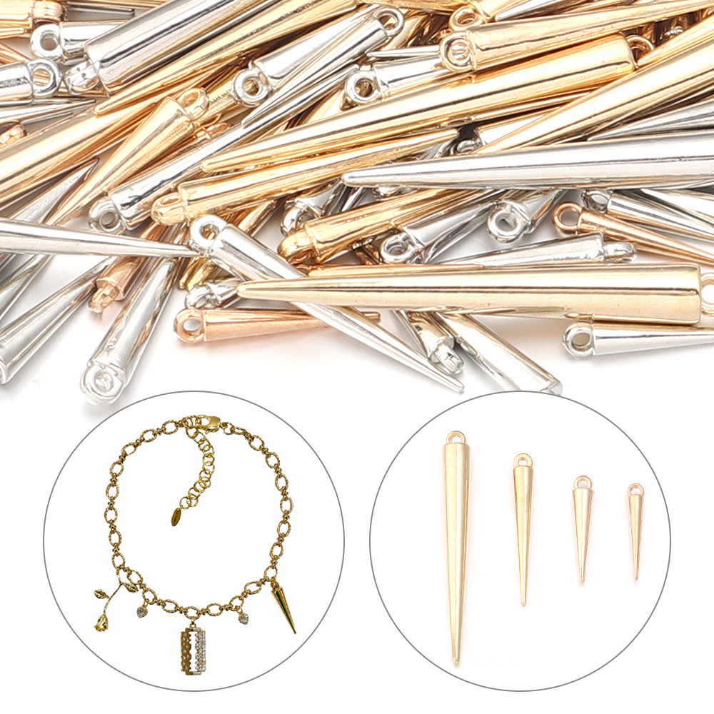 50-200pcs/lot Cone Shape CCB C - Jewelry Making Rivets ulasan dan harga