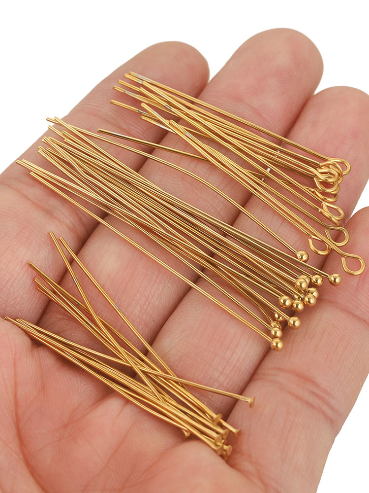 20pcs 20-70MM PVD Stainless St - Jewelry Making Head Pins ulasan dan harga