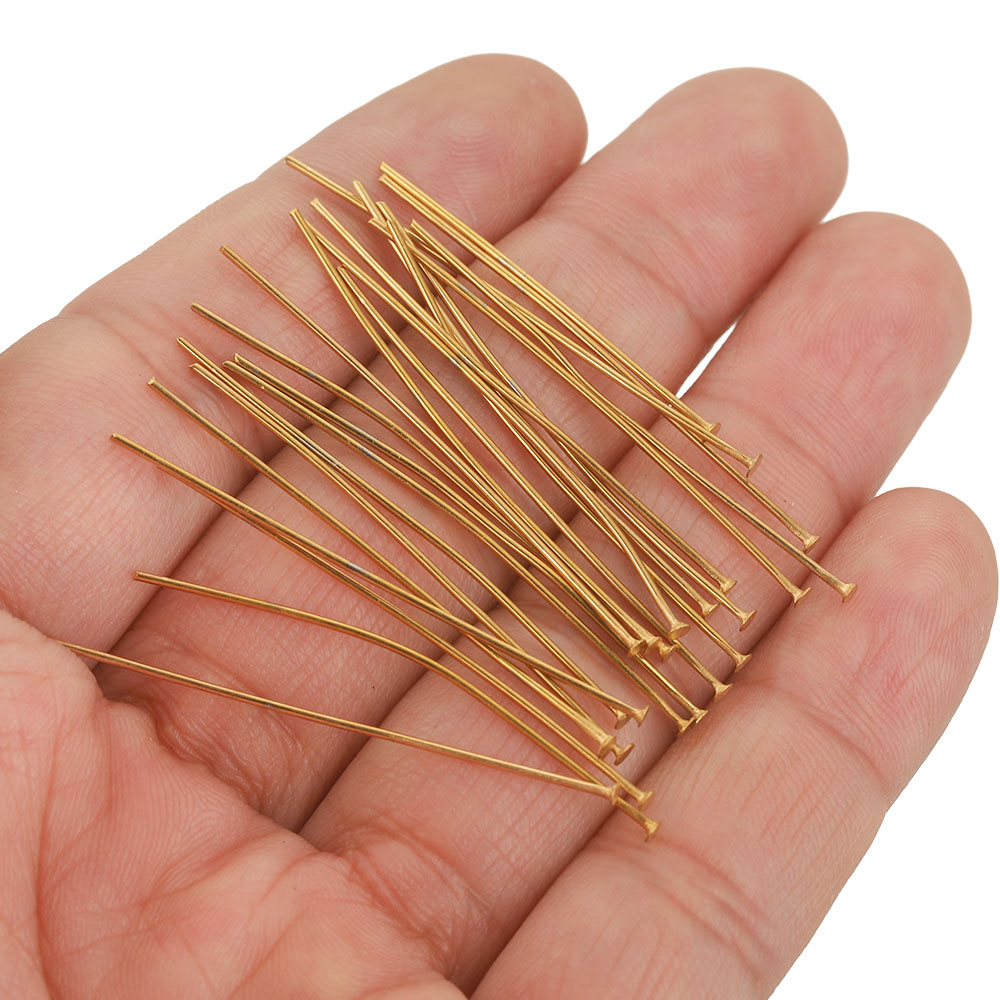 20pcs 20-70MM PVD Stainless St - Jewelry Making Head Pins ulasan dan harga
