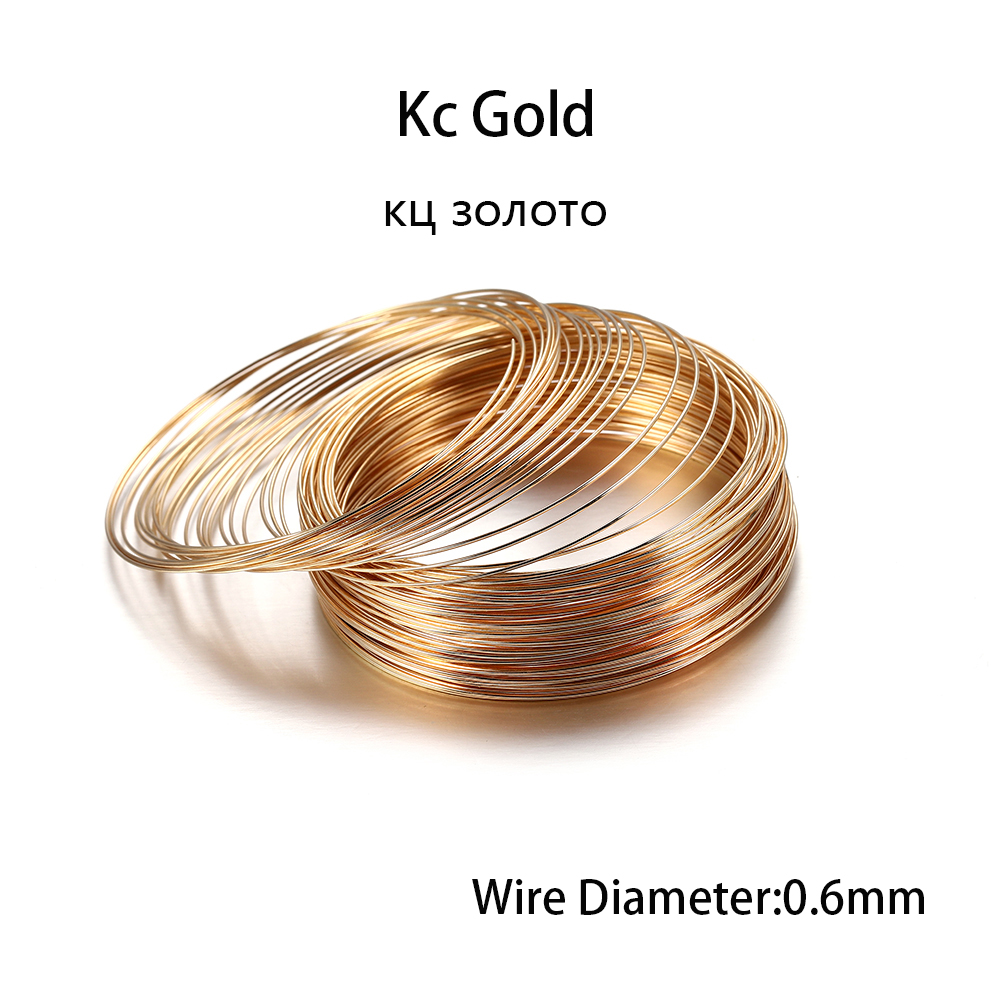 100 Loops/lot 0.6mm Silver Gol - Jewelry Making Yarn ulasan dan harga