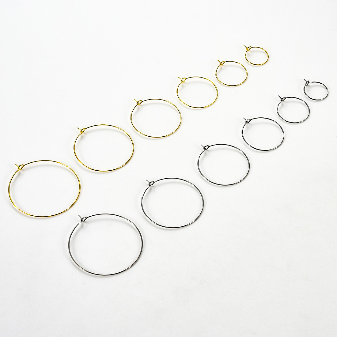 20Pcs Stainless Steel Round Ea - Jewelry Making Yarn ulasan dan harga
