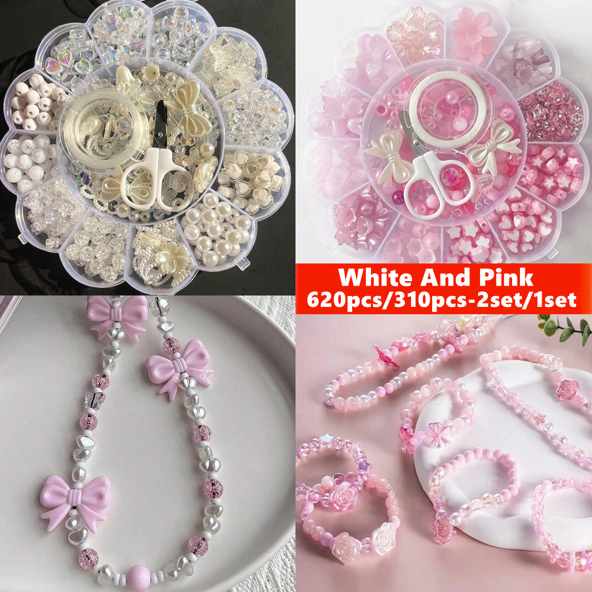 2Set/1Set 13 Grids Acrylic Flo - Jewelry Making Yarn ulasan dan harga