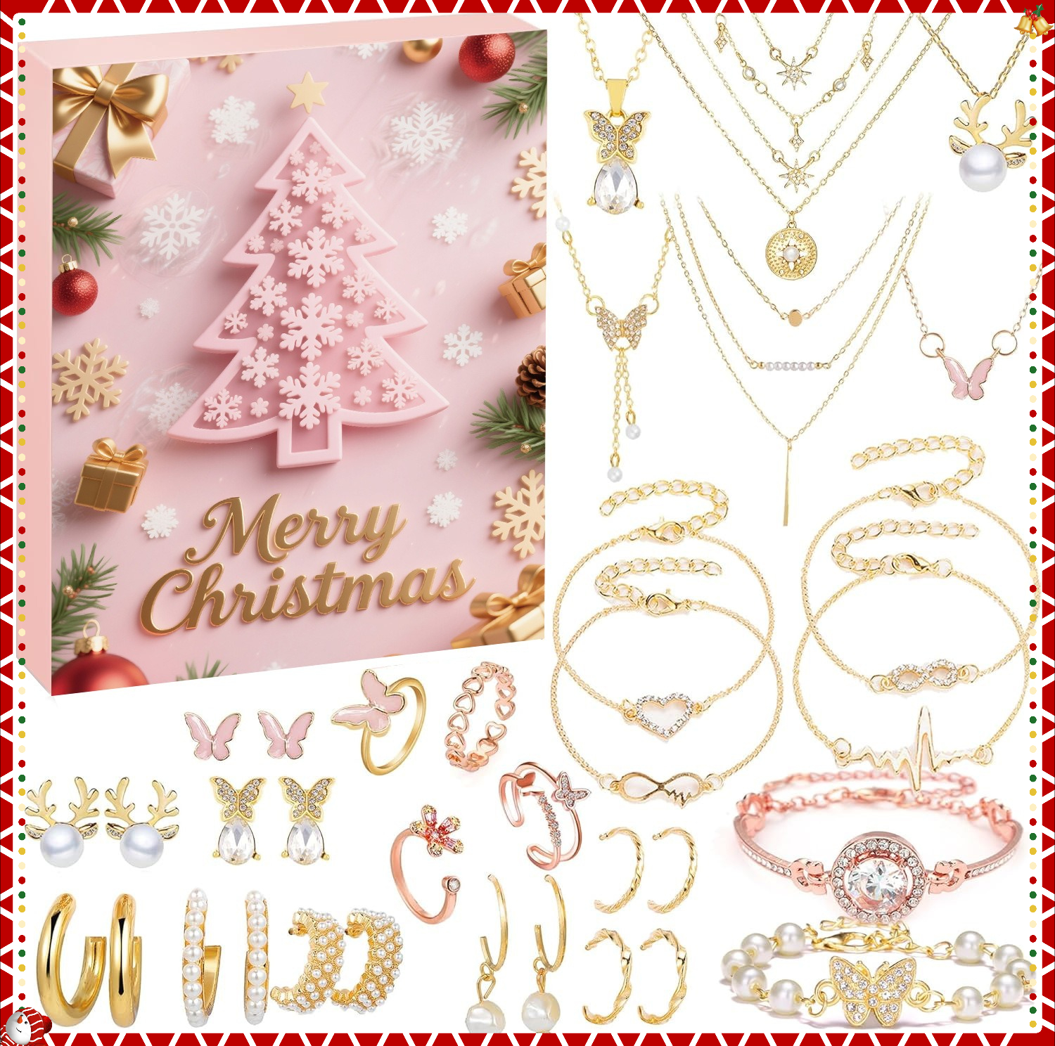 Christmas Advent Calendar 24 D - Jewelry Making Advent Calendar ulasan dan harga