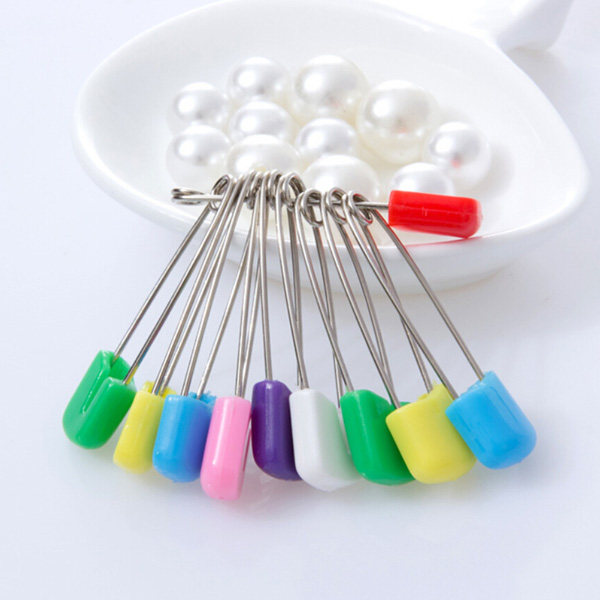 24Pcs Cloth Diaper Safety Pins - Head Pin Assorted ulasan dan harga