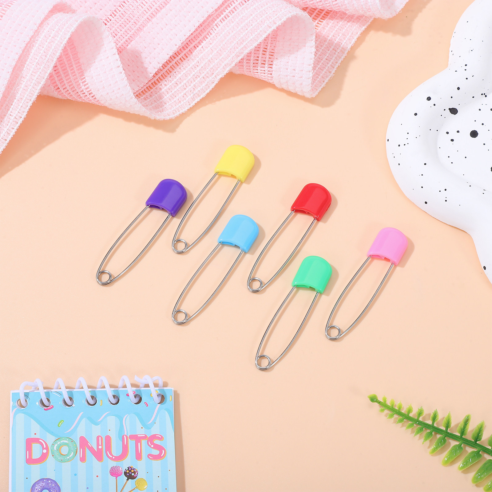24Pcs Cloth Diaper Safety Pins - Head Pin Assorted ulasan dan harga