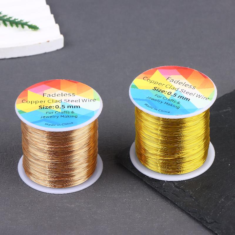 100m/328ft Fadeless Copper Cla - Jewelry Making Yarn ulasan dan harga