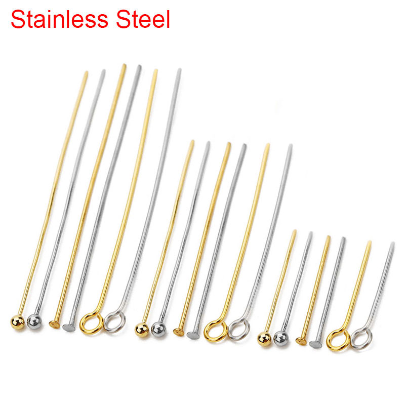 100pcs Stainless Steel Flat He - Jewelry Making Rivets ulasan dan harga