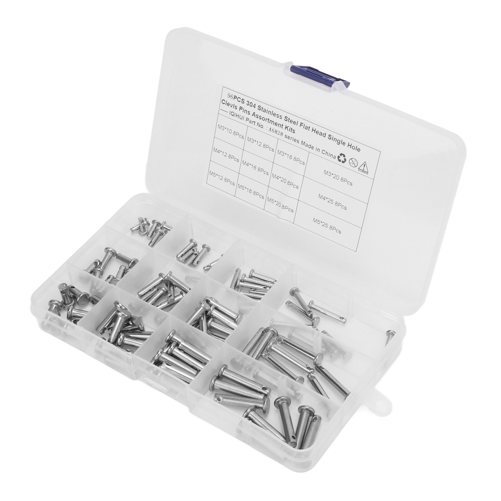 12 Sizes Stainless Steel Clevi - Head Pin Assorted ulasan dan harga