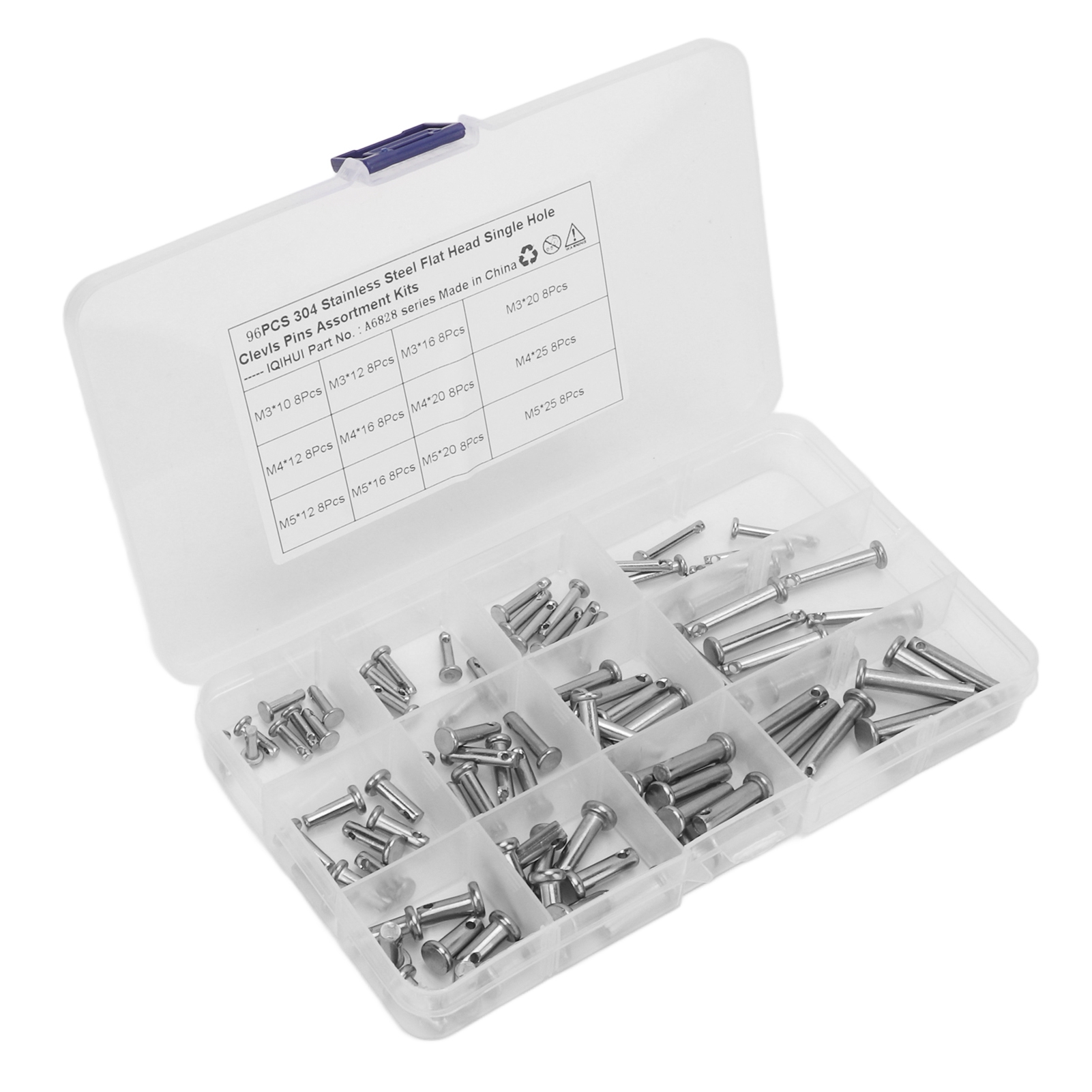 12 Sizes Stainless Steel Clevi - Head Pin Assorted ulasan dan harga