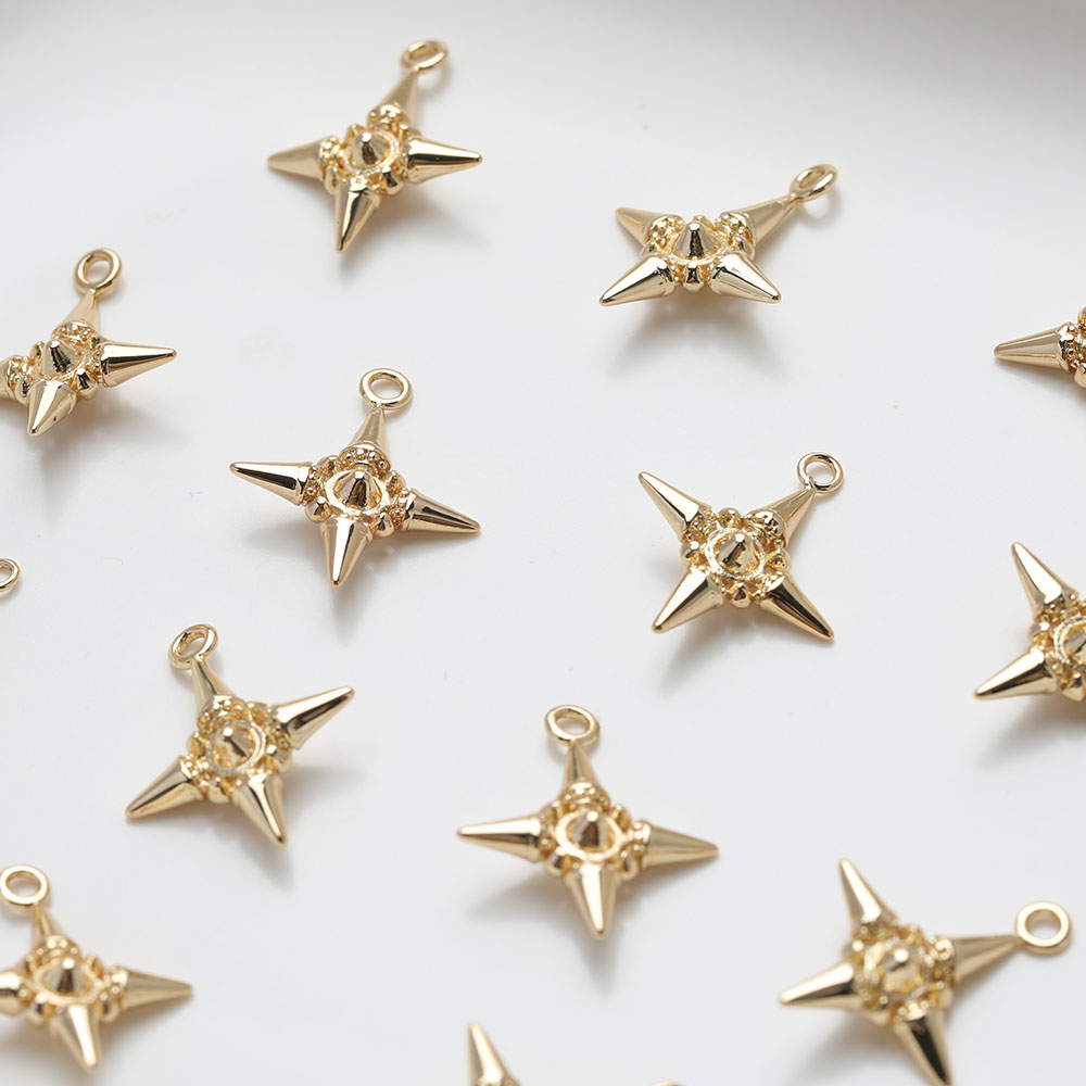 2PCS 14K Gold Plated Brass Riv - Jewelry Making Rivets ulasan dan harga