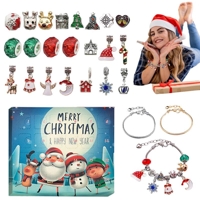 Christmas Advent Bracelet Set  - Jewelry Making Advent Calendar ulasan dan harga
