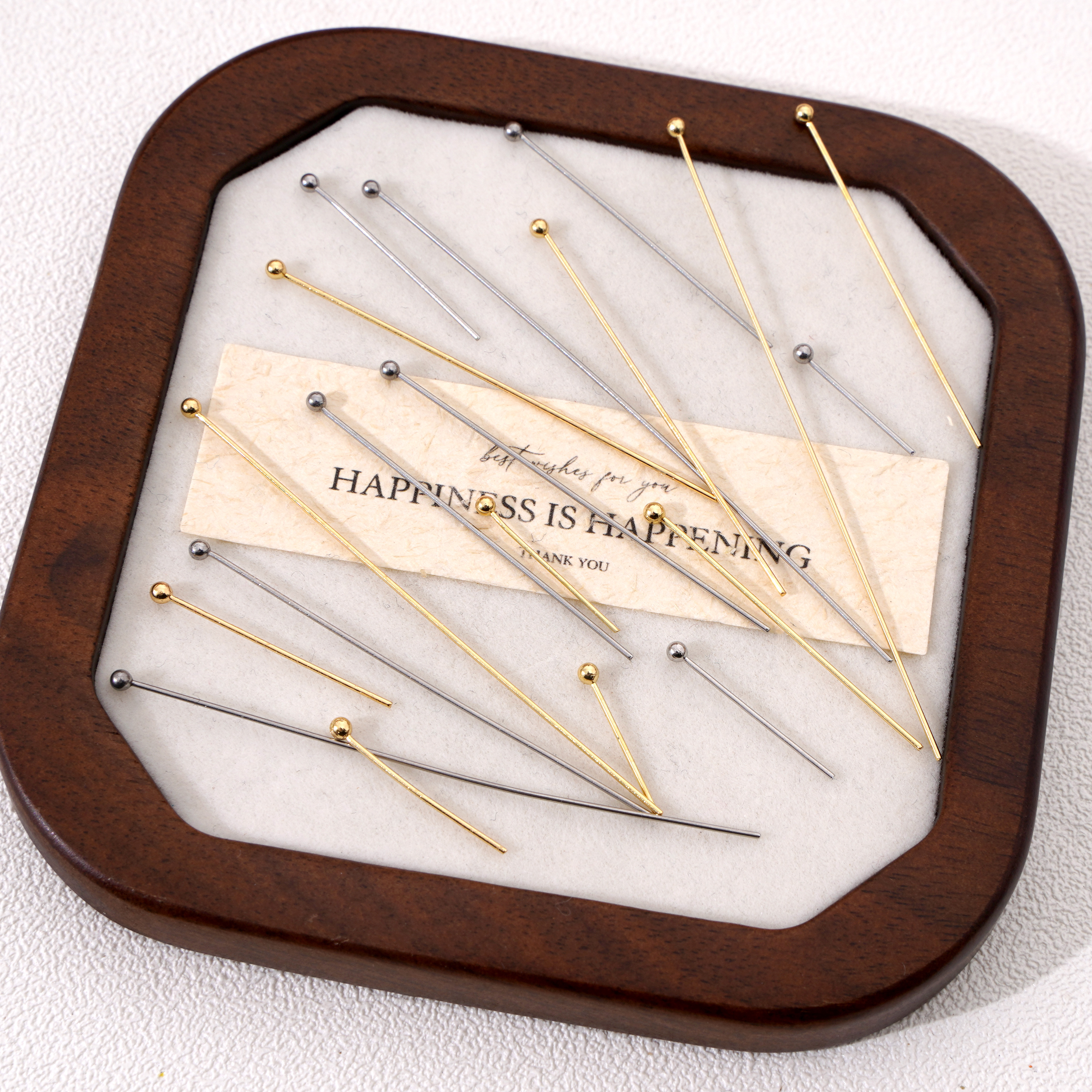 50-100Pcs 0.6mm Stainless Stee - Jewelry Making Head Pins ulasan dan harga