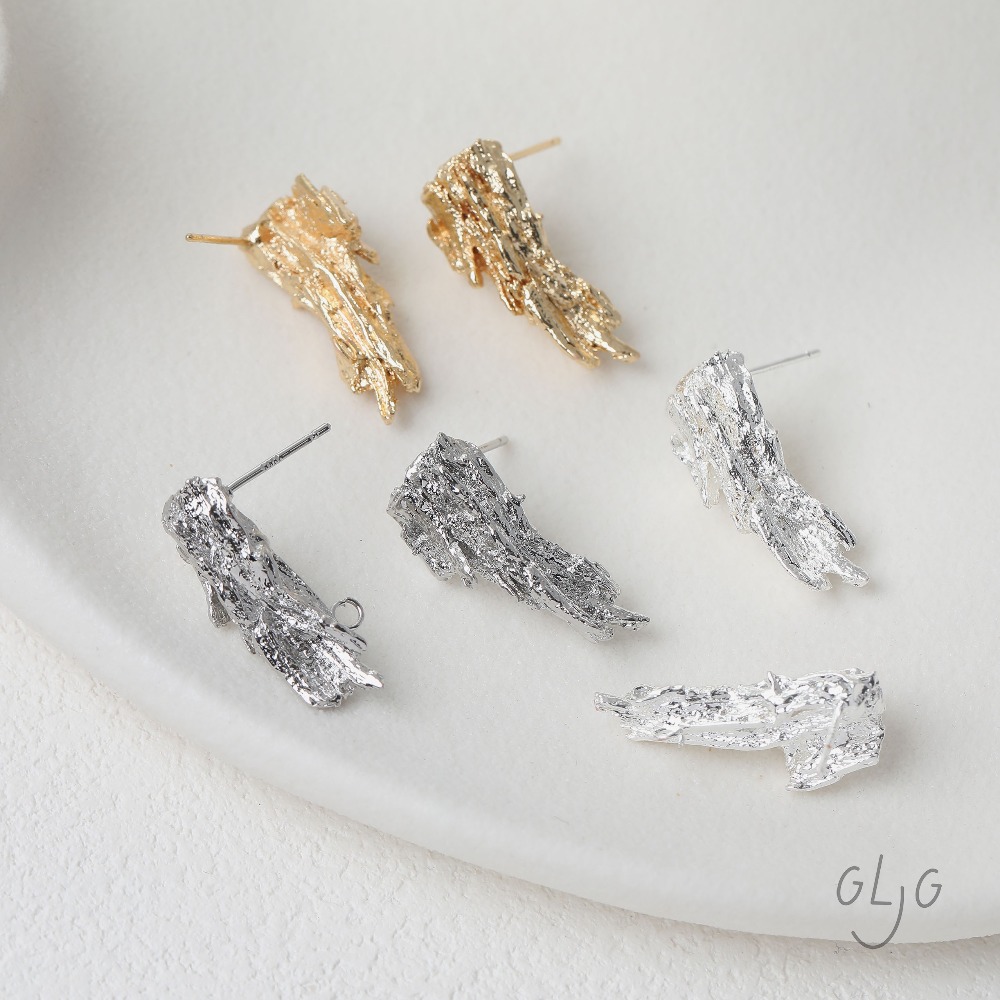2PCS Dainty Irregular Lava Ear - Jewelry Making Head Pins ulasan dan harga