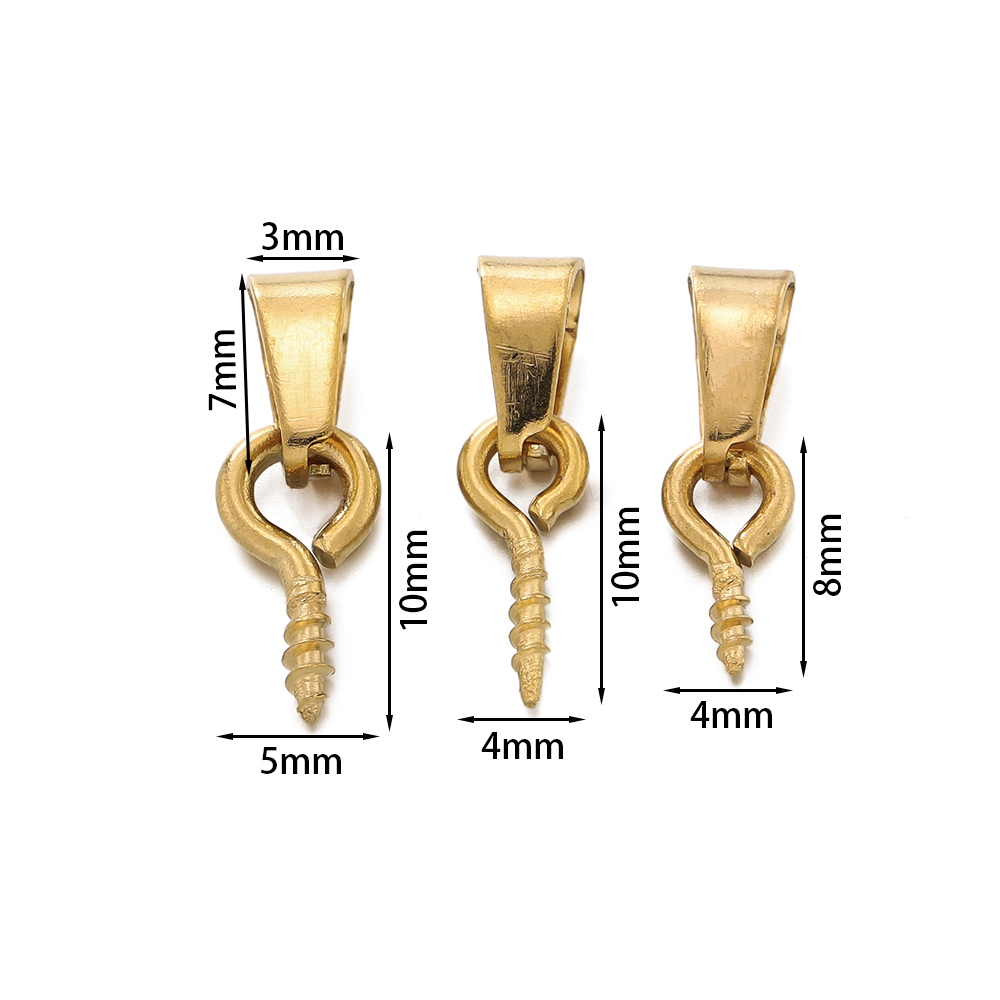 20pcs Stainless Steel Screw Ey - Jewelry Making Rivets ulasan dan harga