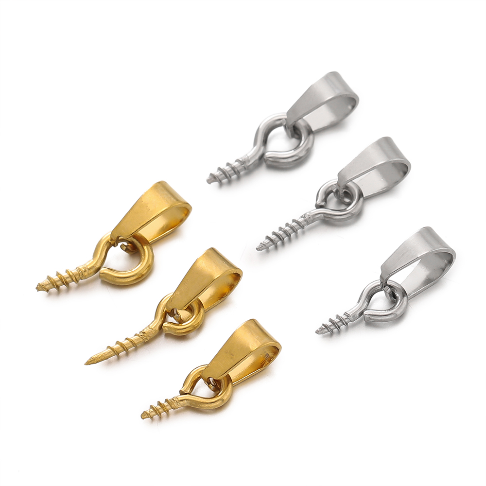 20pcs Stainless Steel Screw Ey - Jewelry Making Rivets ulasan dan harga