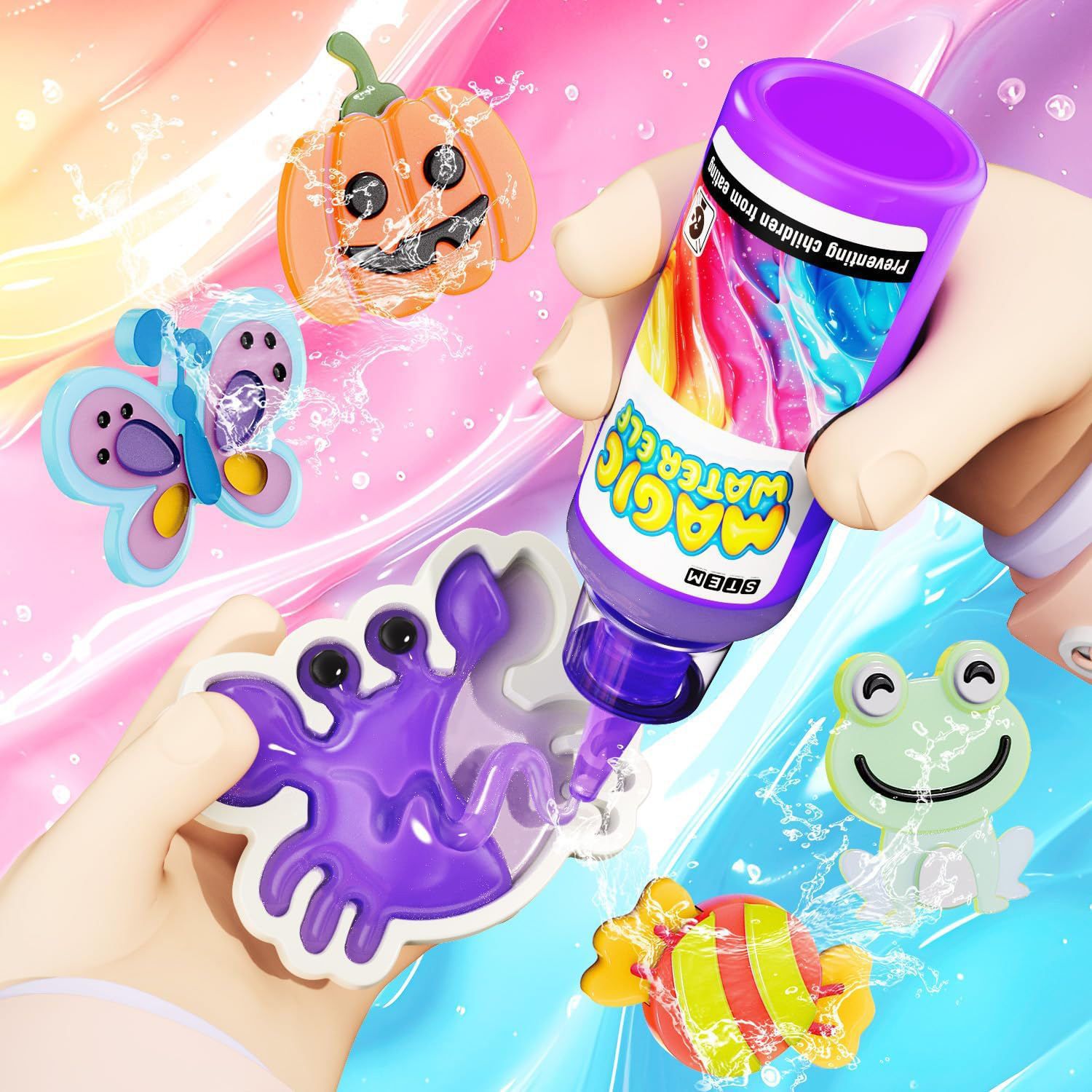 Magic Gel Water Beads Toy: 12- - Jewelry Making Kit For Kids ulasan dan harga