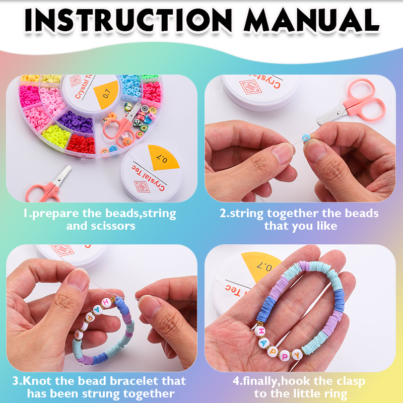 Clay Beads Bracelet Making Kit - Jewelry Making Kit For Kids ulasan dan harga