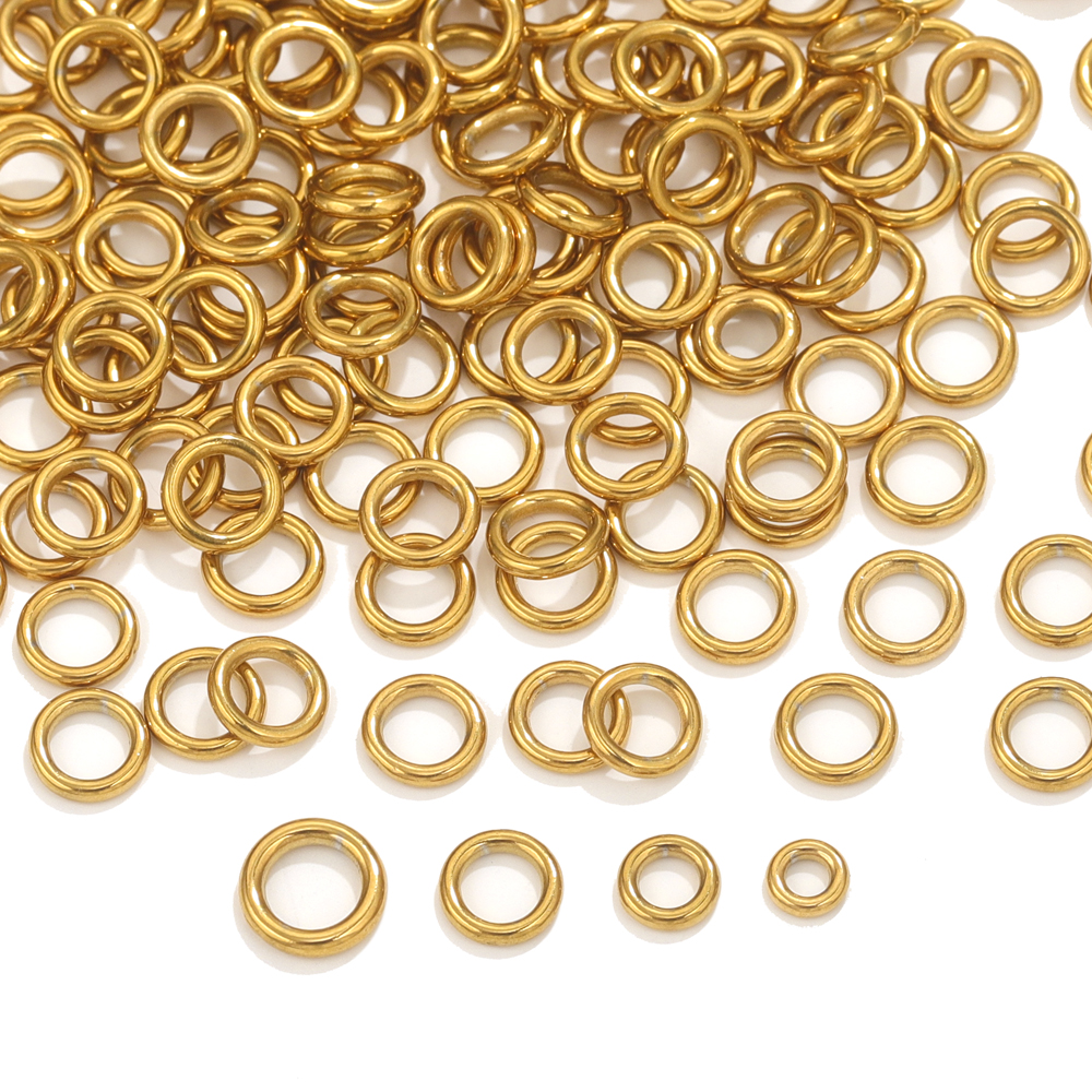 50pcs Stainless Steel O Ring G - Jewelry Making Yarn ulasan dan harga