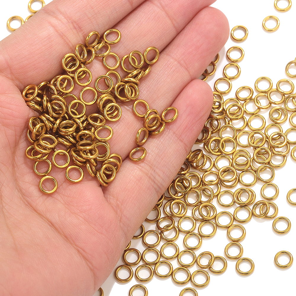 50pcs Stainless Steel O Ring G - Jewelry Making Yarn ulasan dan harga