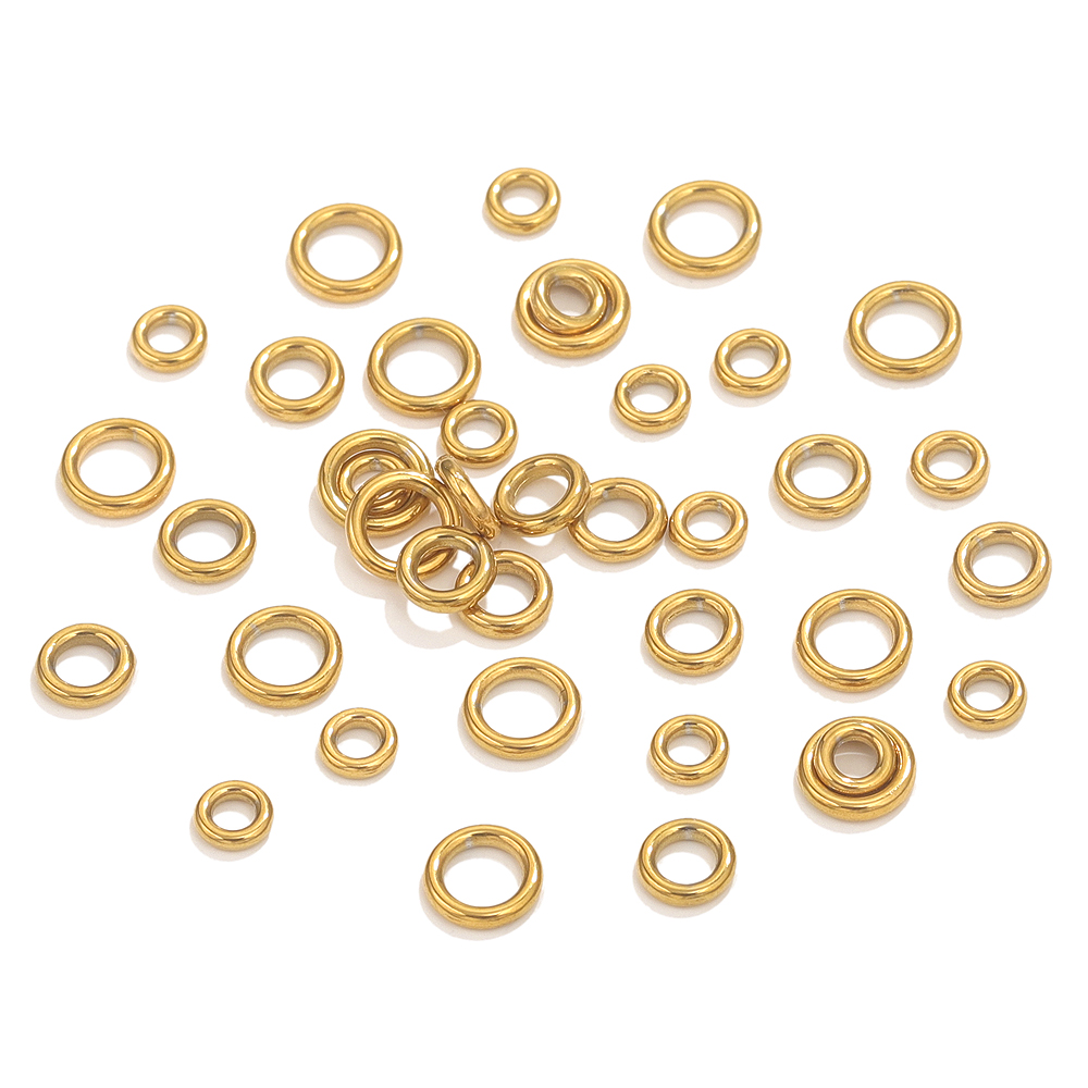 50pcs Stainless Steel O Ring G - Jewelry Making Yarn ulasan dan harga
