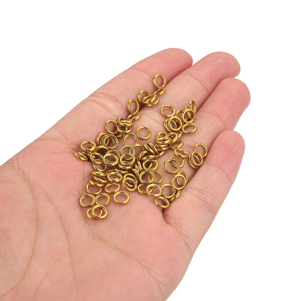 50pcs Stainless Steel O Ring G - Jewelry Making Yarn ulasan dan harga
