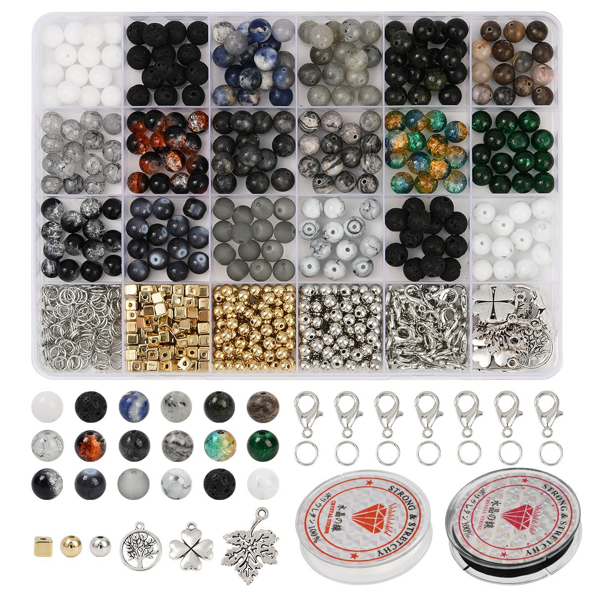 Natural Stones Gemstones Jewel - Jewelry Making Kit For Kids ulasan dan harga