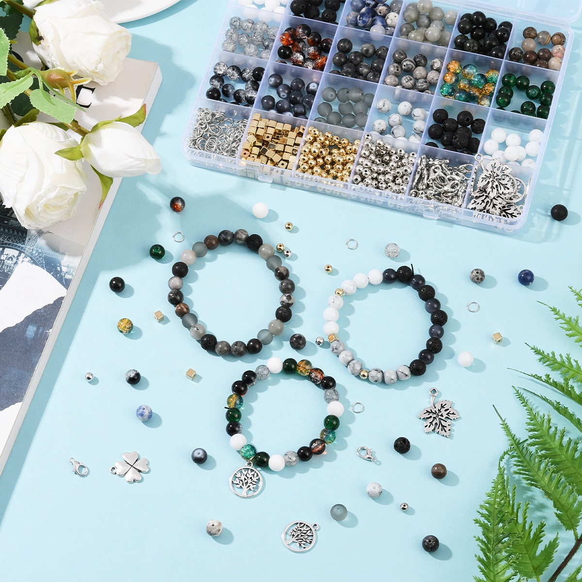 Natural Stones Gemstones Jewel - Jewelry Making Kit For Kids ulasan dan harga
