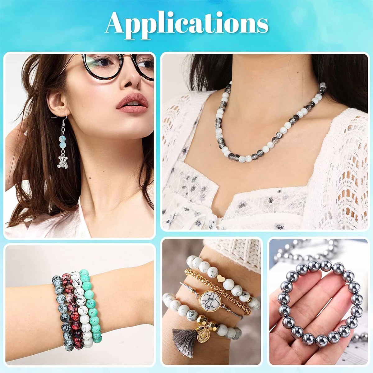 Natural Stones Gemstones Jewel - Jewelry Making Kit For Kids ulasan dan harga
