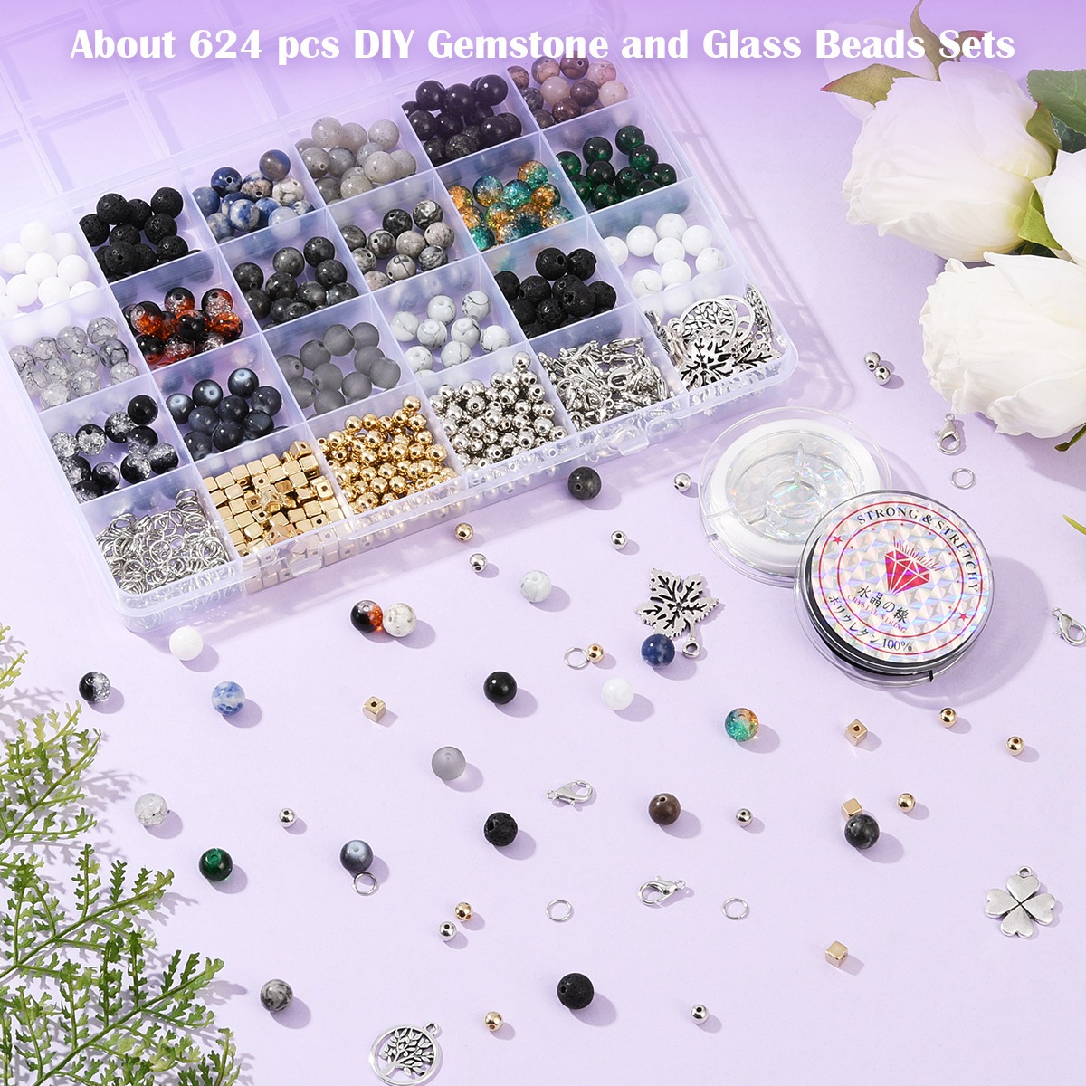Natural Stones Gemstones Jewel - Jewelry Making Kit For Kids ulasan dan harga