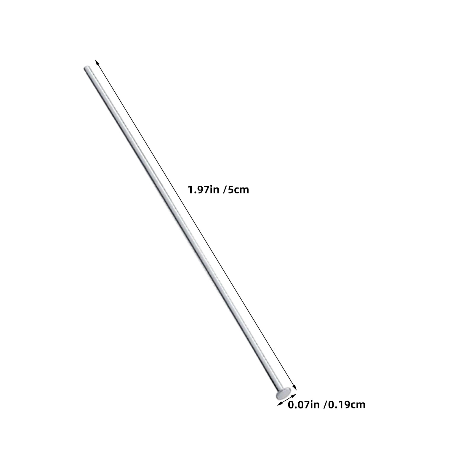 300Pcs Stainless Steel Flat He - Jewelry Making Head Pins ulasan dan harga