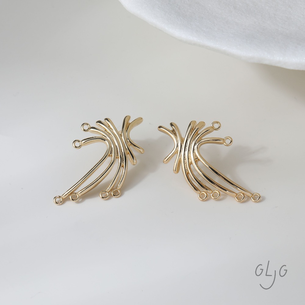 4PCS Dainty Irregular Line Des - Jewelry Making Head Pins ulasan dan harga