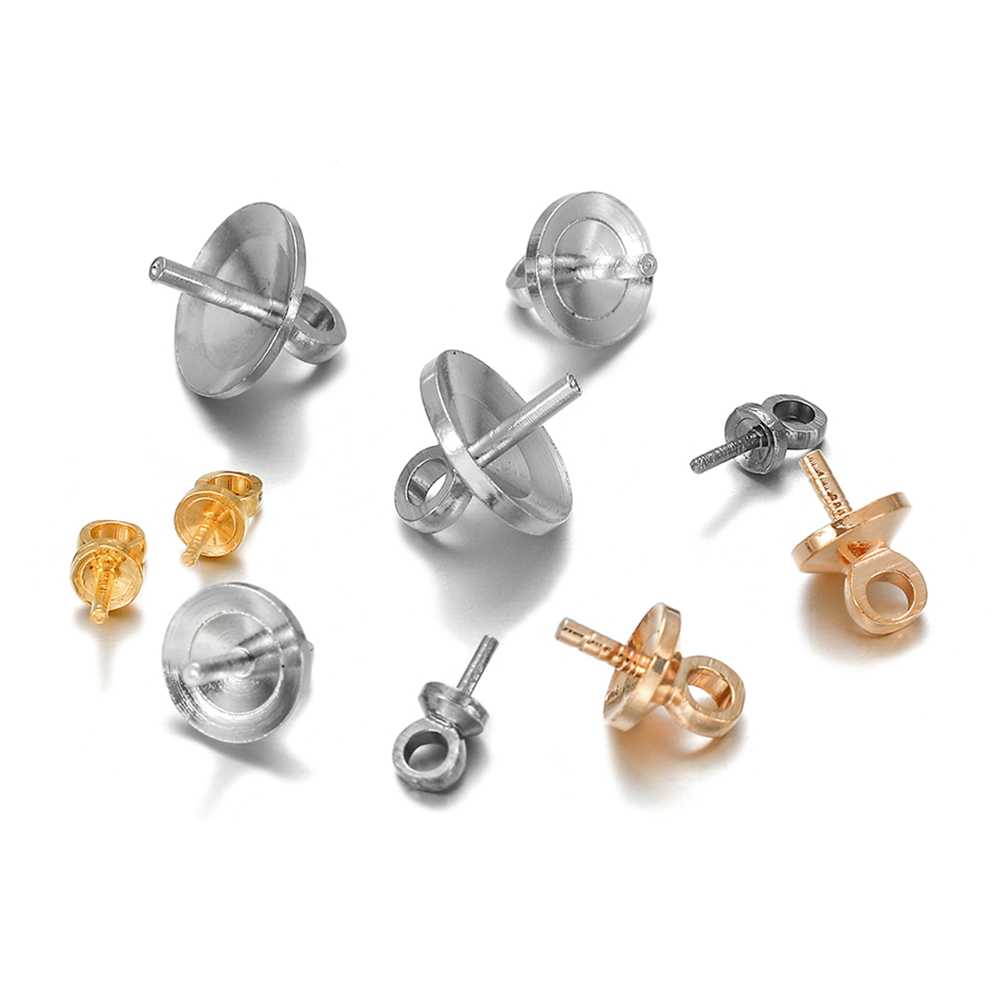50-100pcs/lot Brass Half hole  - Jewelry Making Rivets ulasan dan harga