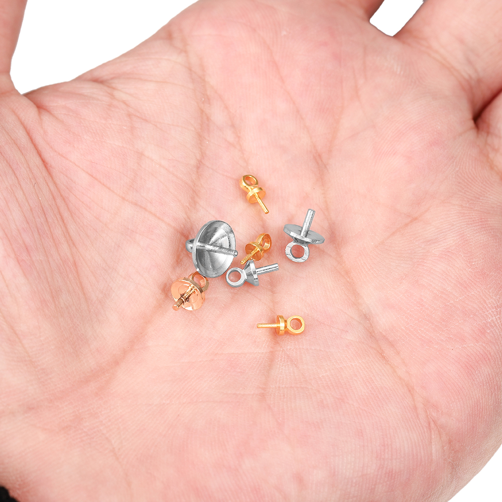 50-100pcs/lot Brass Half hole  - Jewelry Making Rivets ulasan dan harga