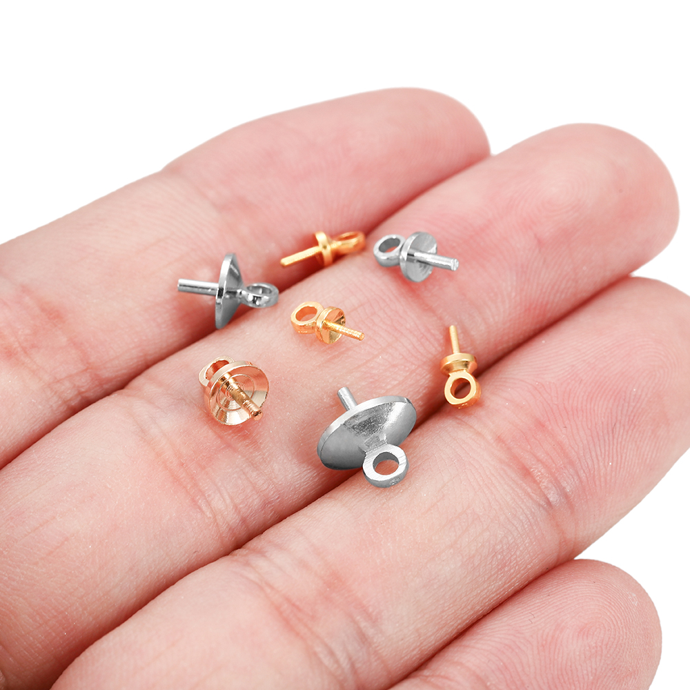 50-100pcs/lot Brass Half hole  - Jewelry Making Rivets ulasan dan harga